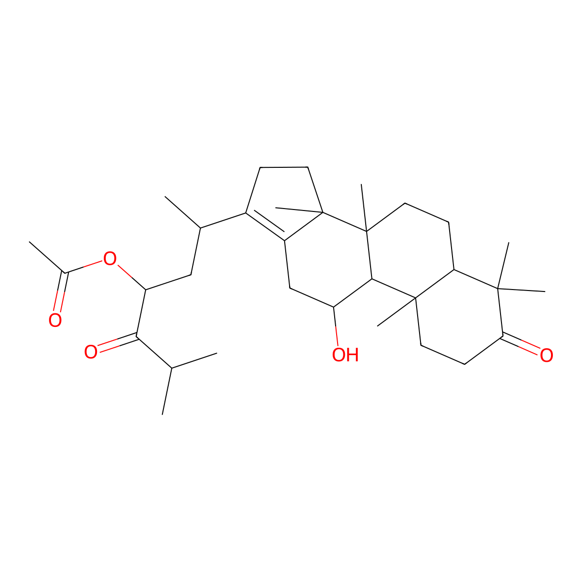 Alisol Acetate B molecular structure, CAS 19865-76-0