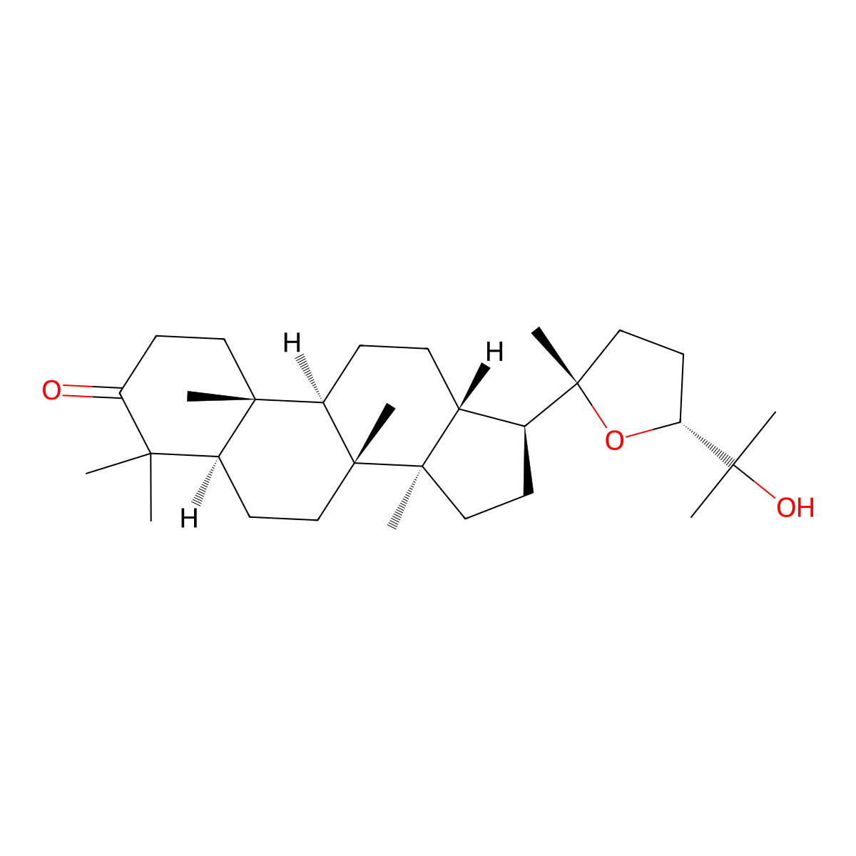 Ocotillone molecular structure, CAS 19865-86-2
