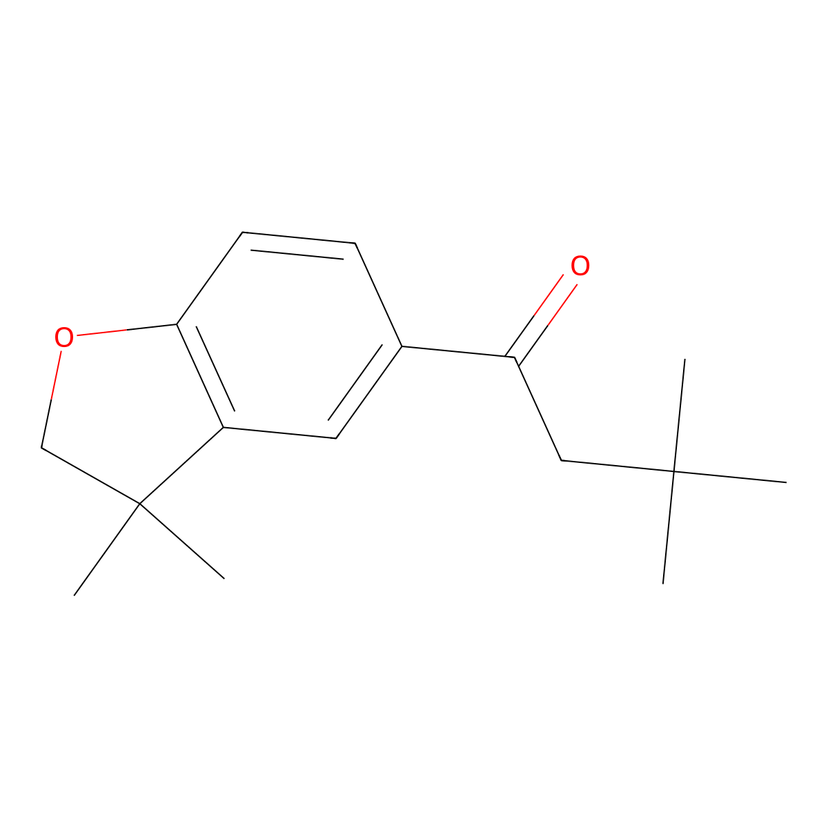 1-(3,3-Dimethyl-2,3-dihydro-1-benzofuran-5-yl)-3,3-dimethylbutan-1-one molecular structure, CAS 1986582-96-0