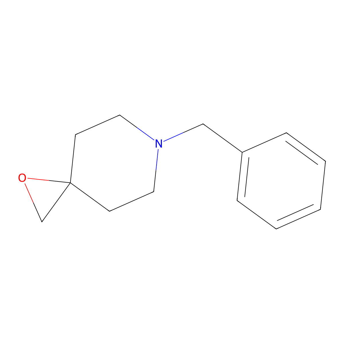 6-Benzyl-1-oxa-6-azaspiro(2,5)octane molecular structure, CAS 19867-34-6