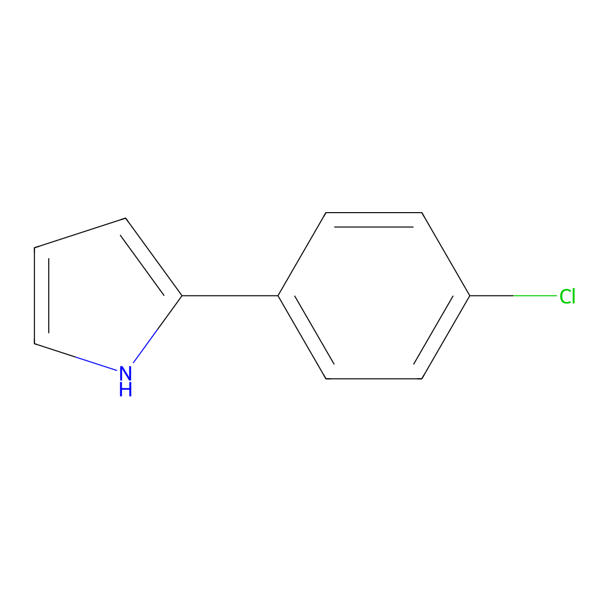 2-(4-Chlorophenyl)-1h-pyrrole molecular structure, CAS 19867-89-1