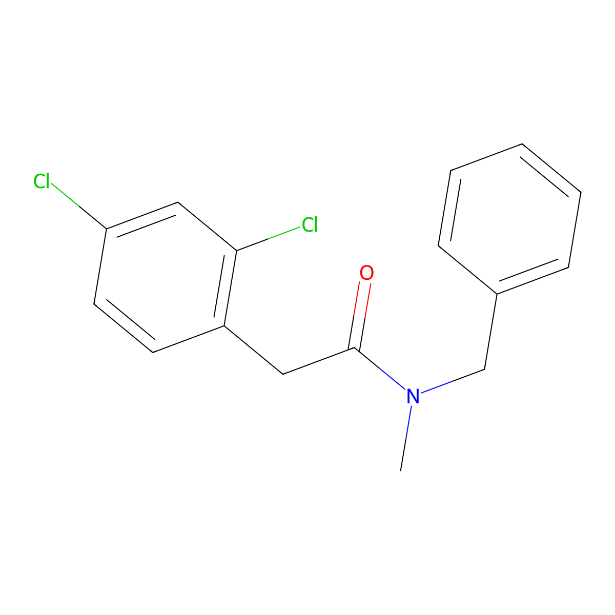 2,4-Dichloro-N-methyl-N-(phenylmethyl)benzeneacetamide molecular structure, CAS 1986759-35-6