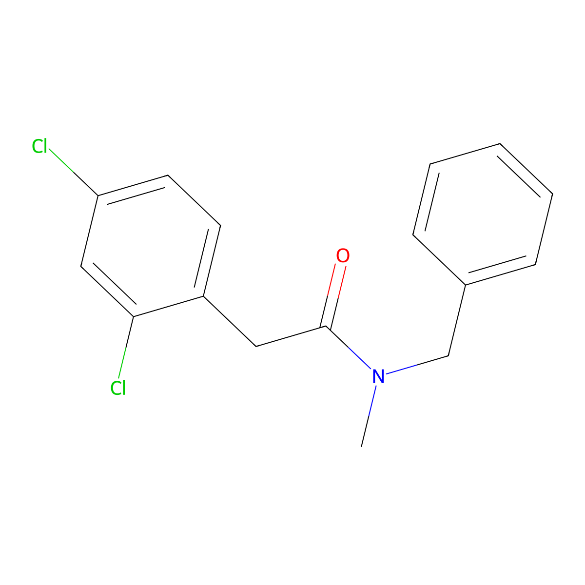 2,4-Dichloro-N-methyl-N-(phenylmethyl)benzeneacetamide molecular structure, CAS 1986759-35-6
