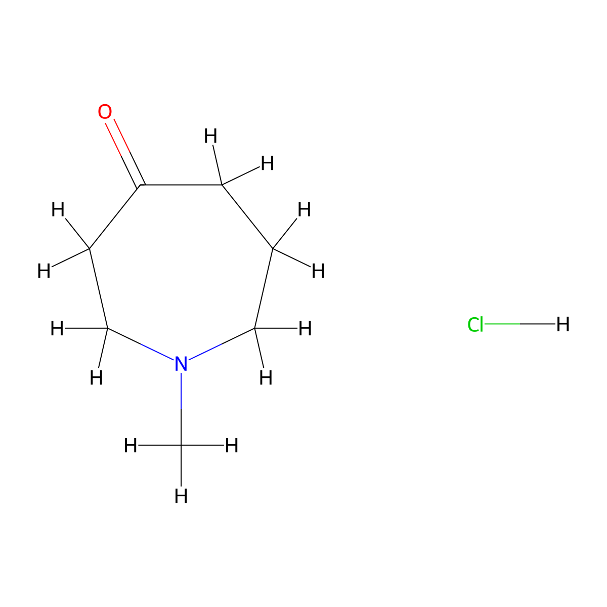 1-methylazepan-4-one Hydrochloride molecular structure, CAS 19869-42-2