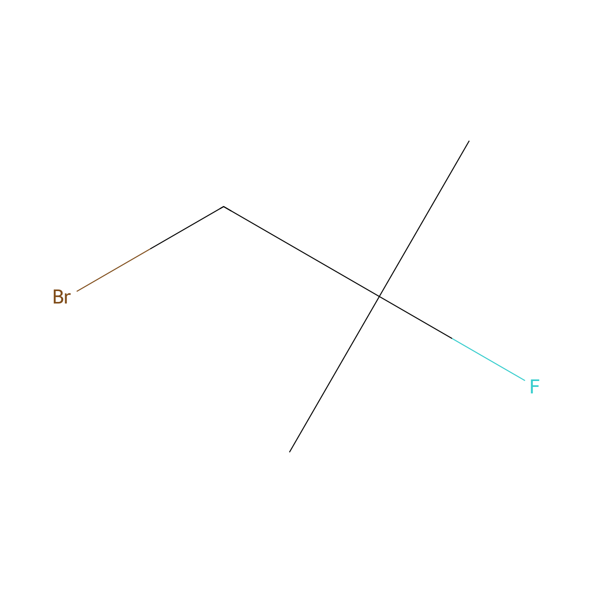 Propane, 1-bromo-2-fluoro-2-methyl- molecular structure, CAS 19869-78-4