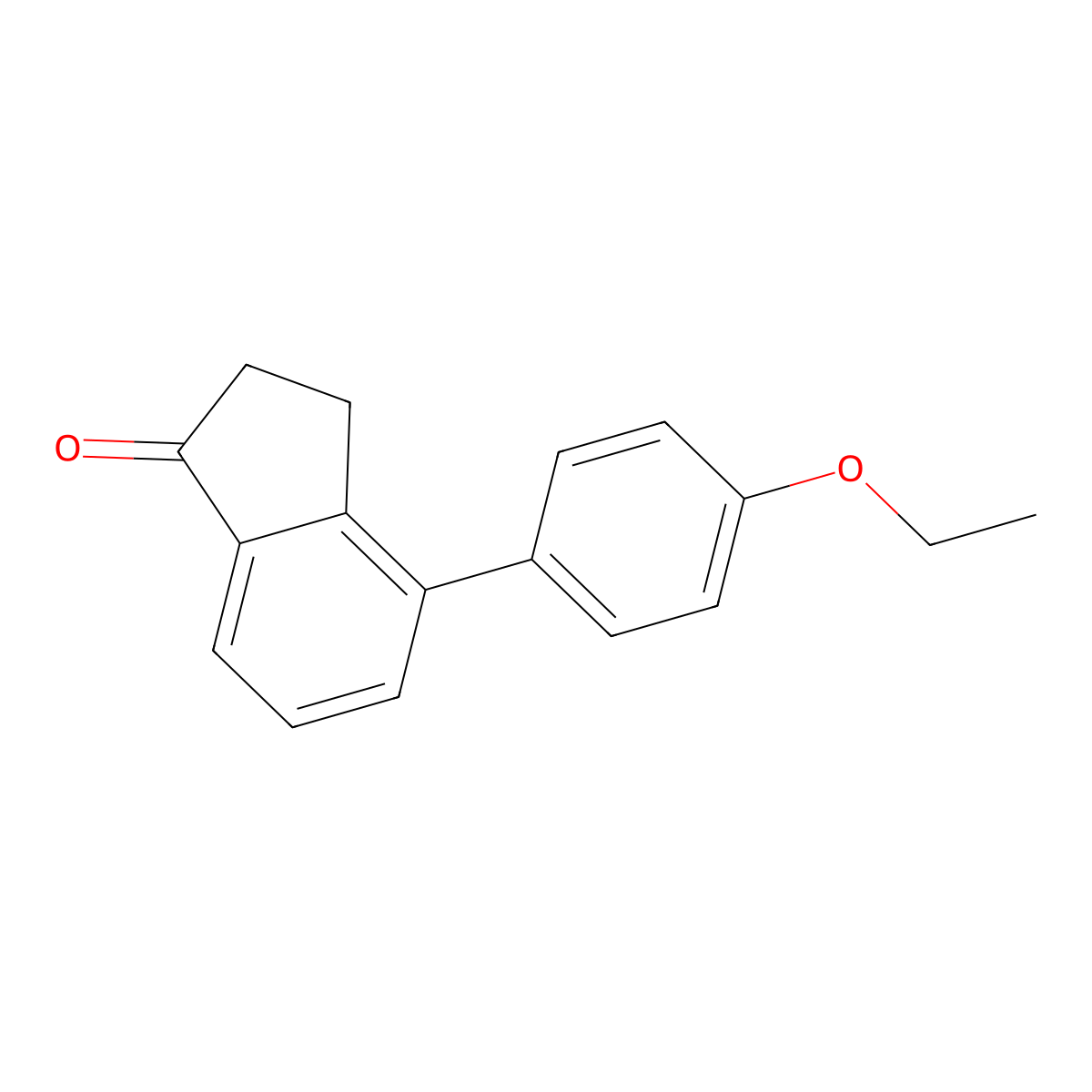 4-(4-Ethoxyphenyl)-2,3-dihydro-1H-inden-1-one molecular structure, CAS 1986999-29-4