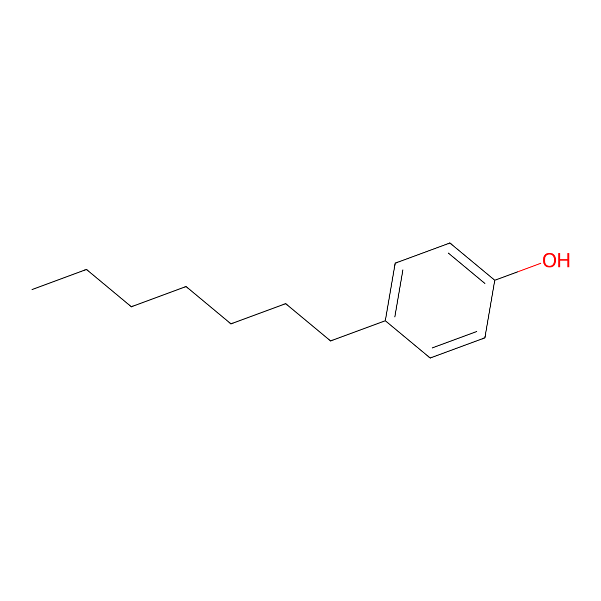 4-n-Heptylphenol molecular structure, CAS 1987-50-4