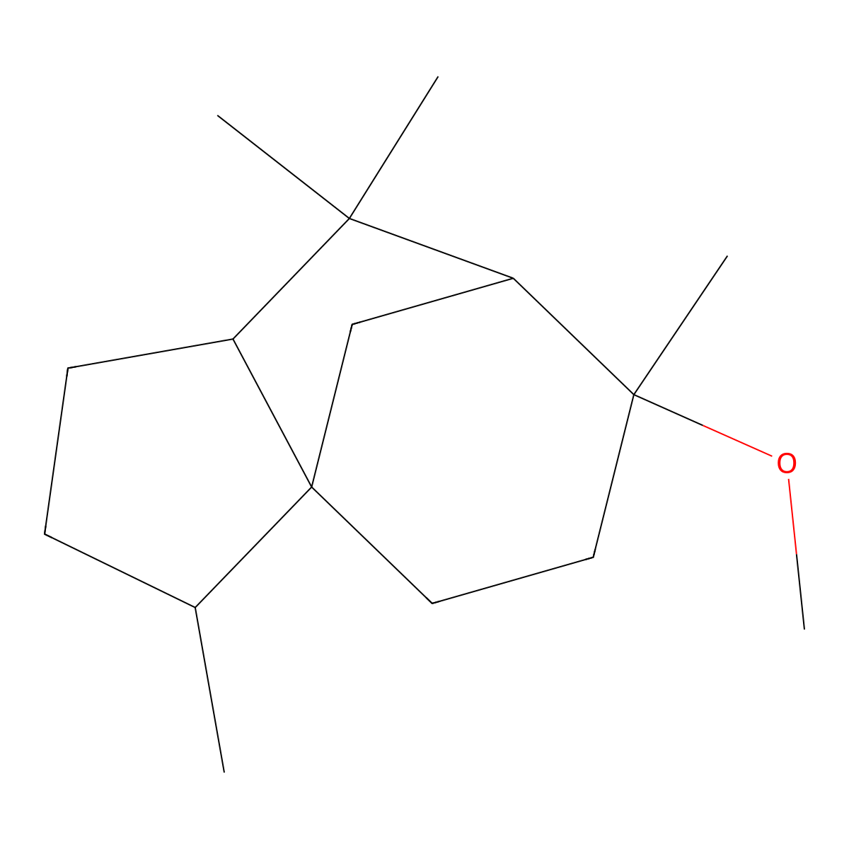 8-Methoxycedrane molecular structure, CAS 19870-74-7