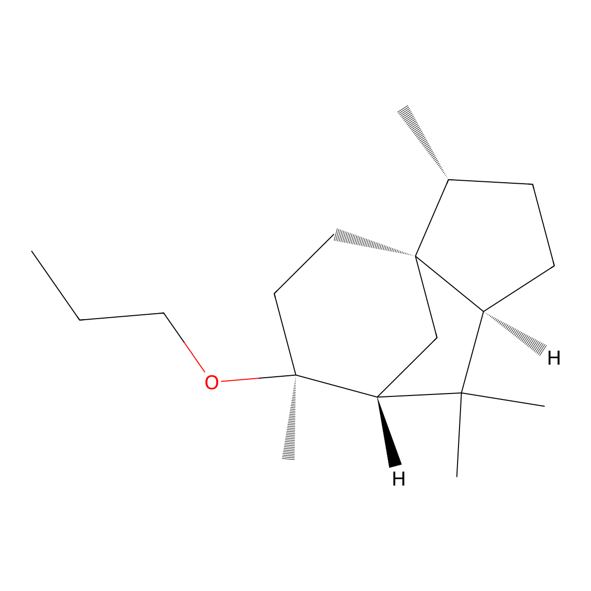 8-Propoxycedrane molecular structure, CAS 19870-75-8