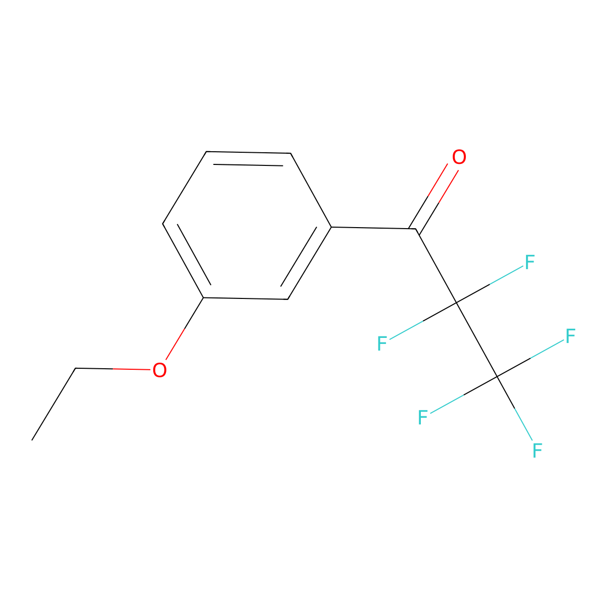 1-(3-Ethoxyphenyl)-2,2,3,3,3-pentafluoro-1-propanone molecular structure, CAS 1987080-49-8