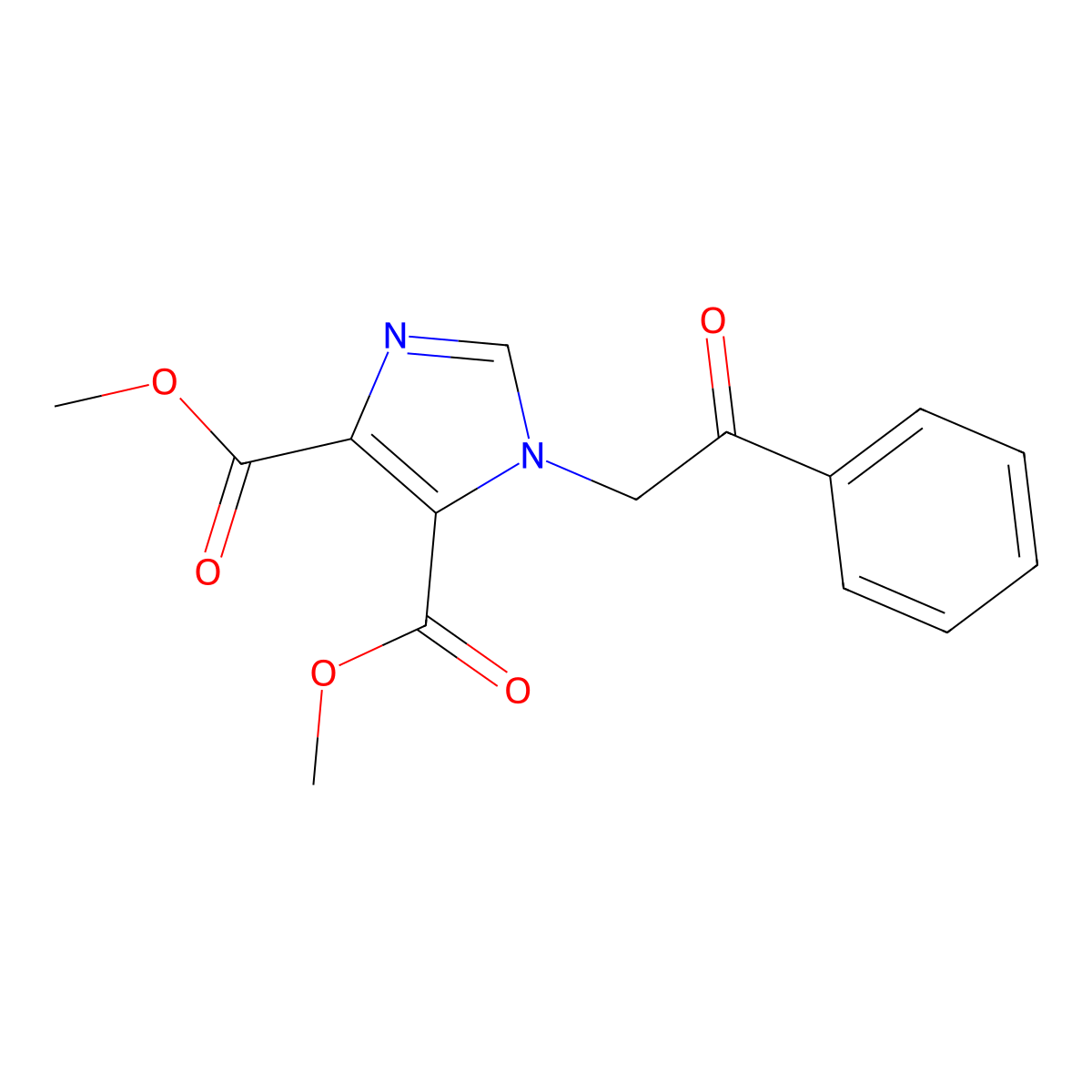 dimethyl 1-(2-oxo-2-phenylethyl)-1H-imidazole-4,5-dicarboxylate molecular structure, CAS 1987084-75-2