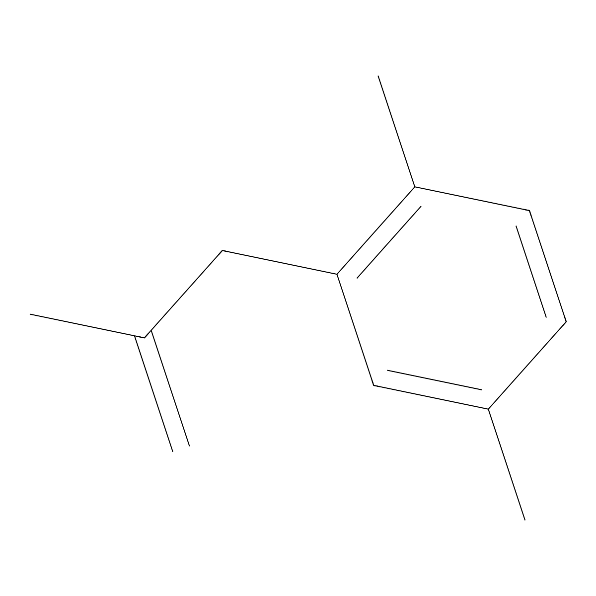 1,4-Dimethyl-2-(2-methylprop-2-en-1-yl)benzene molecular structure, CAS 198713-79-0
