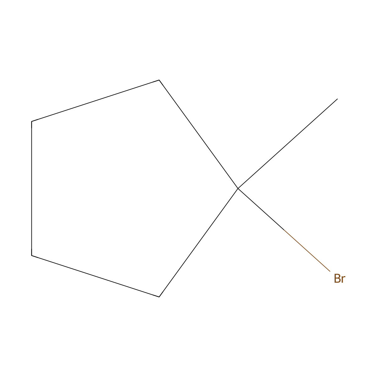 1-Bromo-1-methylcyclopentane molecular structure, CAS 19872-99-2