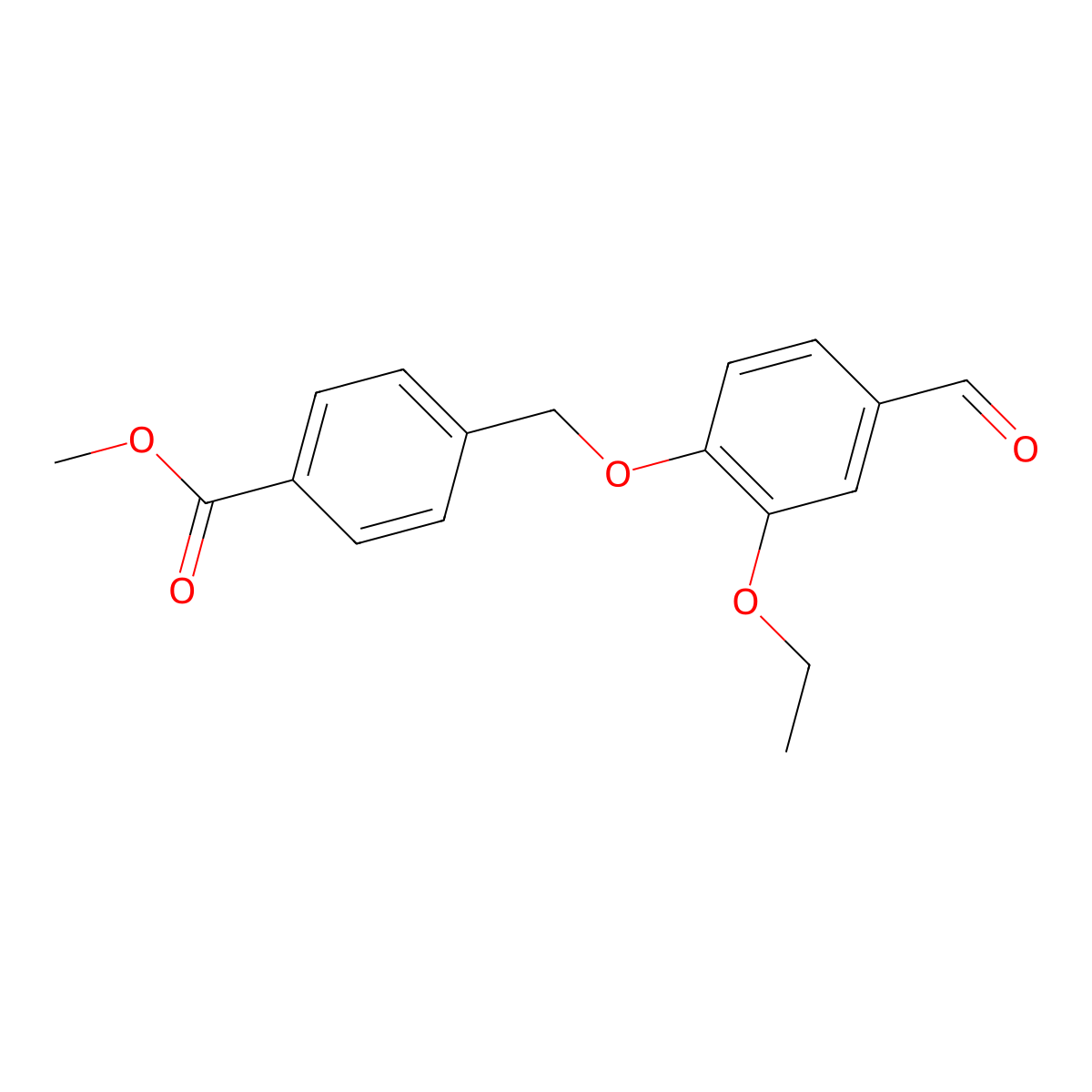Methyl 4-[(2-ethoxy-4-formylphenoxy)methyl]benzoate molecular structure, CAS 1987262-35-0