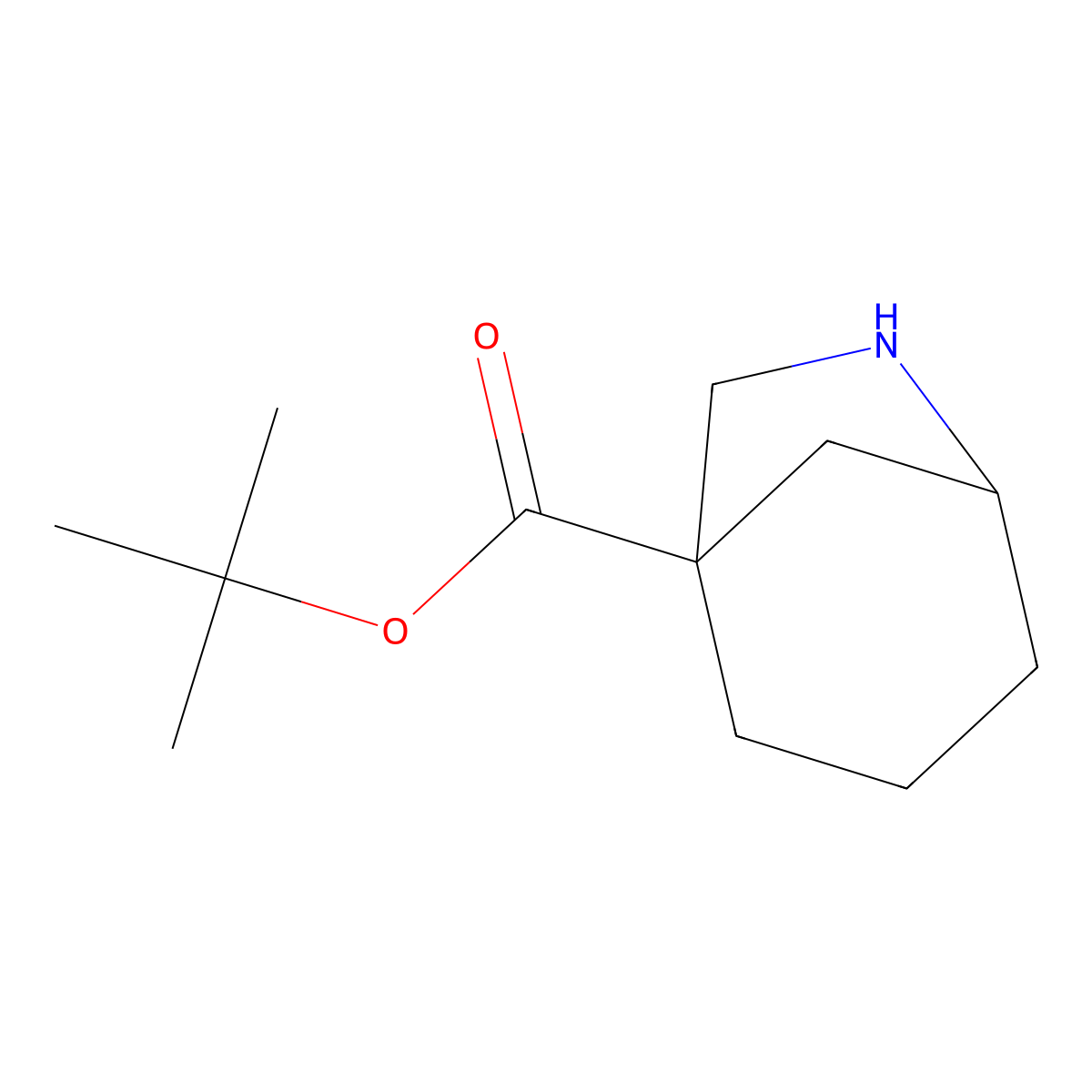 Tert-butyl 6-azabicyclo[3.2.1]octane-1-carboxylate molecular structure, CAS 1987273-46-0