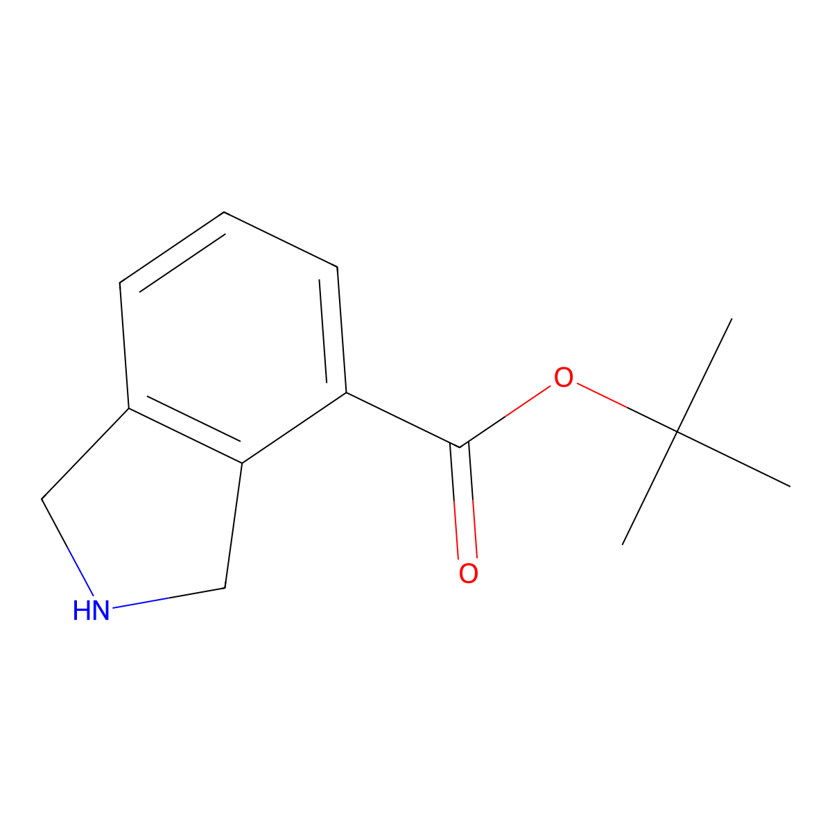 tert-butyl 2,3-dihydro-1H-isoindole-4-carboxylate molecular structure, CAS 1987278-11-4