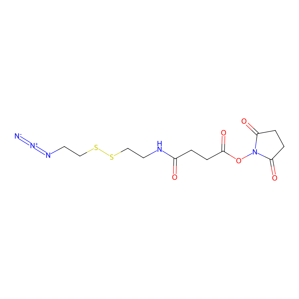 N3-Cystamine-Suc-OSu molecular structure, CAS 1987341-40-1