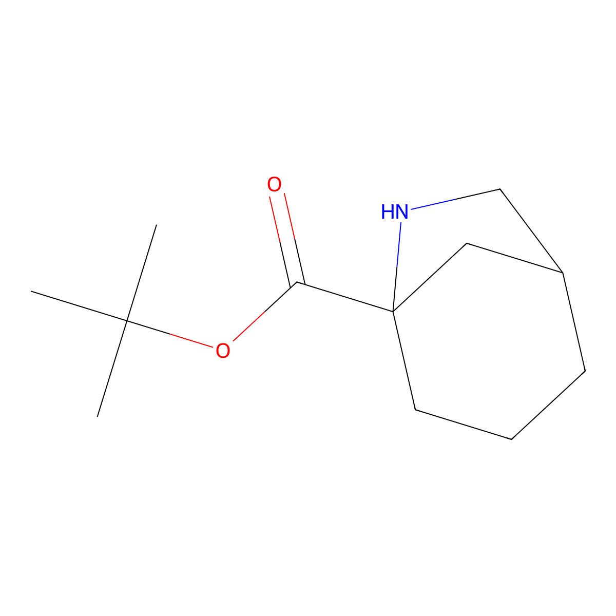 Tert-butyl 6-azabicyclo[3.2.1]octane-5-carboxylate molecular structure, CAS 1987411-91-5