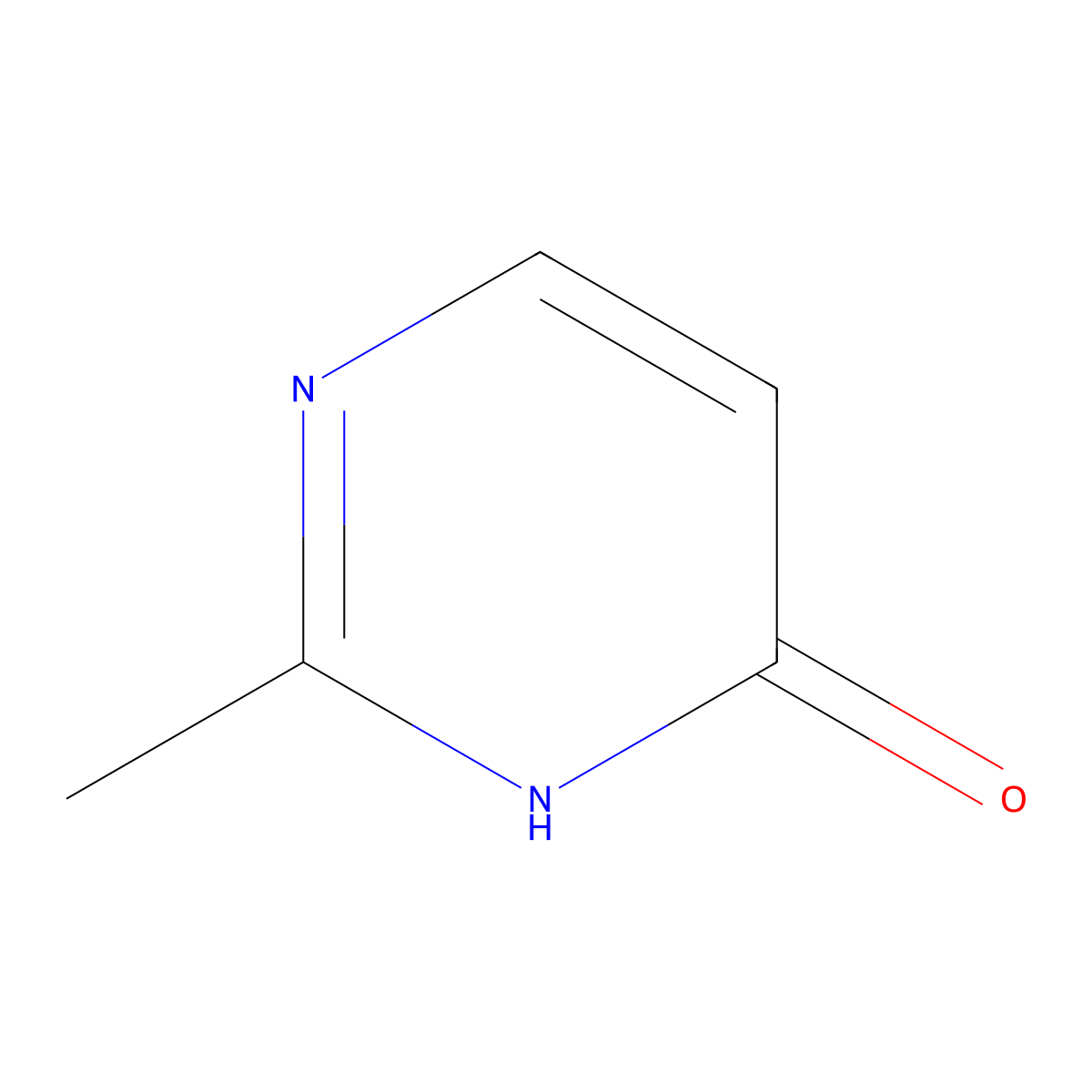 2-Methyl-1,4-dihydropyrimidin-4-one molecular structure, CAS 19875-04-8