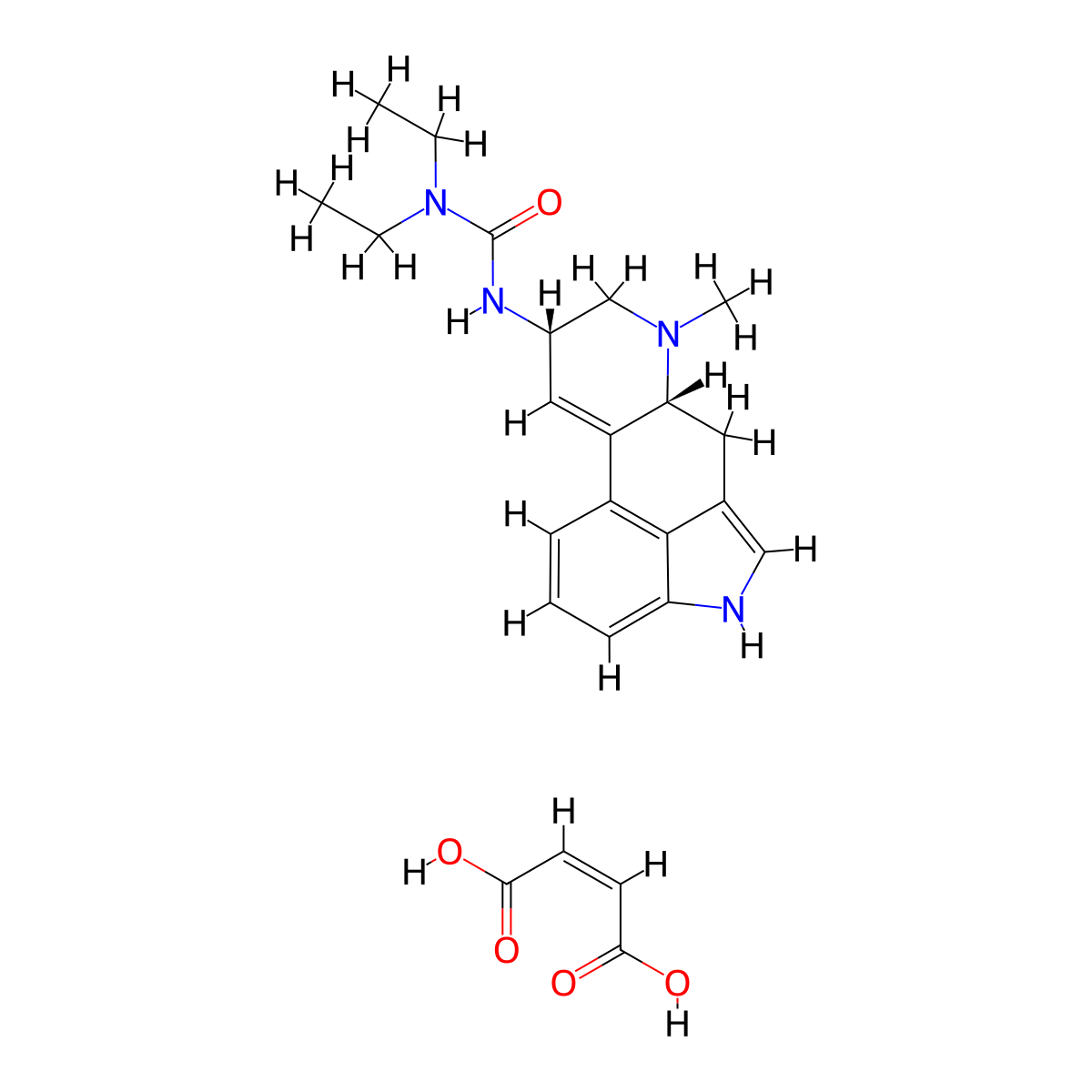 Lisuride Maleate molecular structure, CAS 19875-60-6