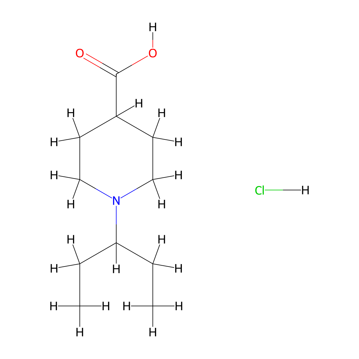 1-(1-Ethylpropyl)piperidine-4-carboxylic acid hydrochloride molecular structure, CAS 1987680-40-9