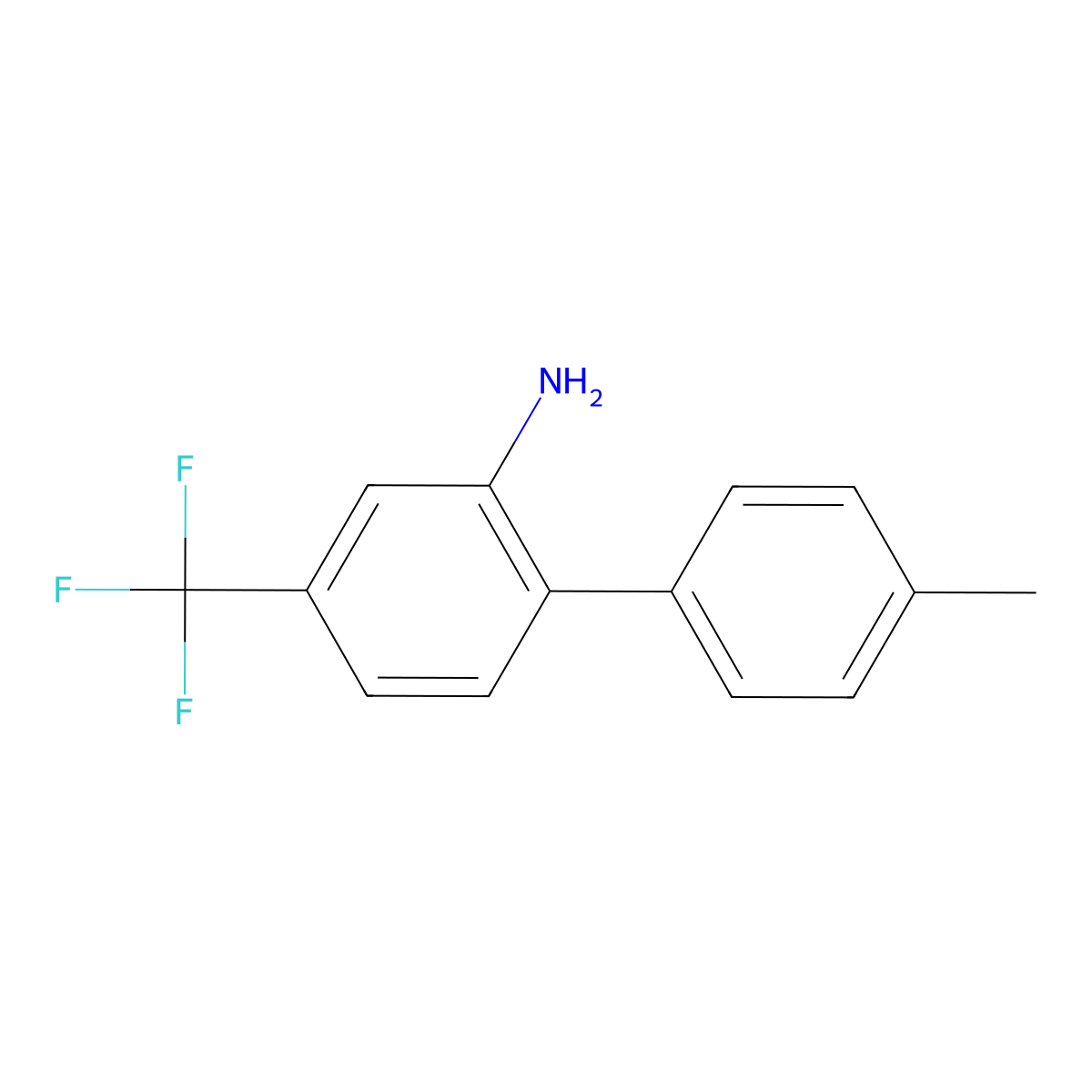 4'-Methyl-4-(trifluoromethyl)-[1,1'-biphenyl]-2-amine molecular structure, CAS 1987747-95-4