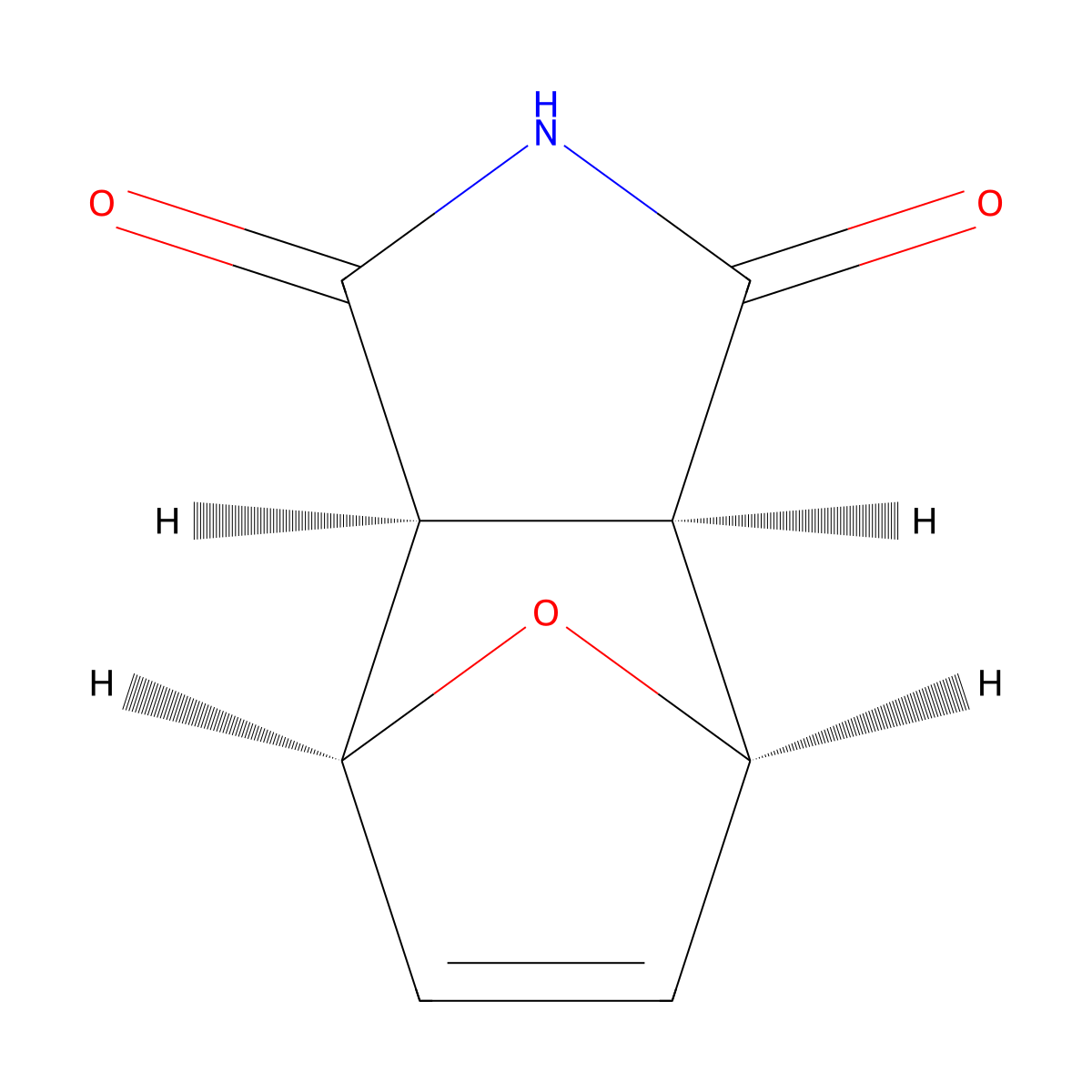 (3aR,4R,7S,7aS)-3a,4,7,7a-tetrahydro-4,7-epoxyisoindole-1,3-dione molecular structure, CAS 19878-26-3