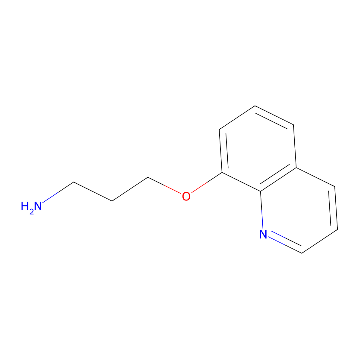 3-(Quinolin-8-yloxy)propan-1-amine molecular structure, CAS 198782-79-5