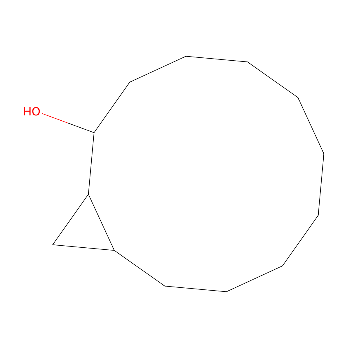 Bicyclo[10.1.0]tridecan-2-ol molecular structure, CAS 1987968-59-1