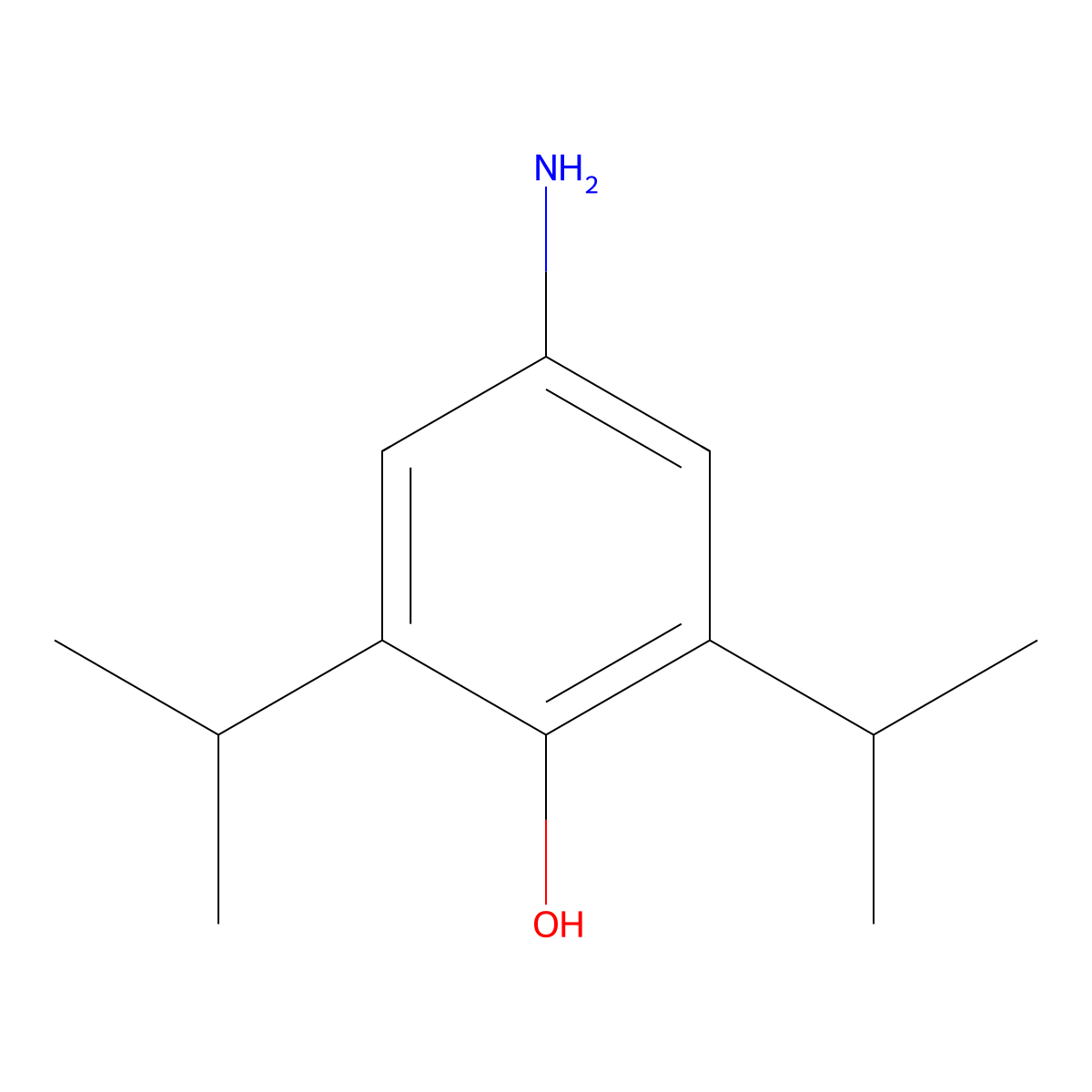 4-Amino-2,6-diisopropylphenol molecular structure, CAS 1988-15-4