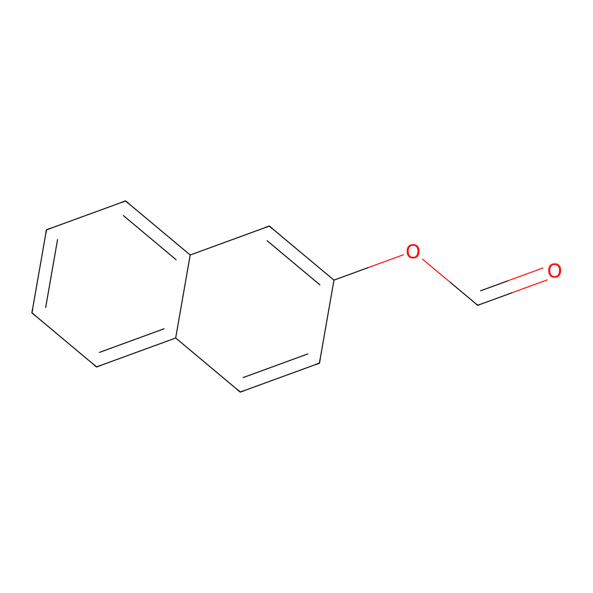 2-Naphthalenol, 2-formate molecular structure, CAS 1988-18-7