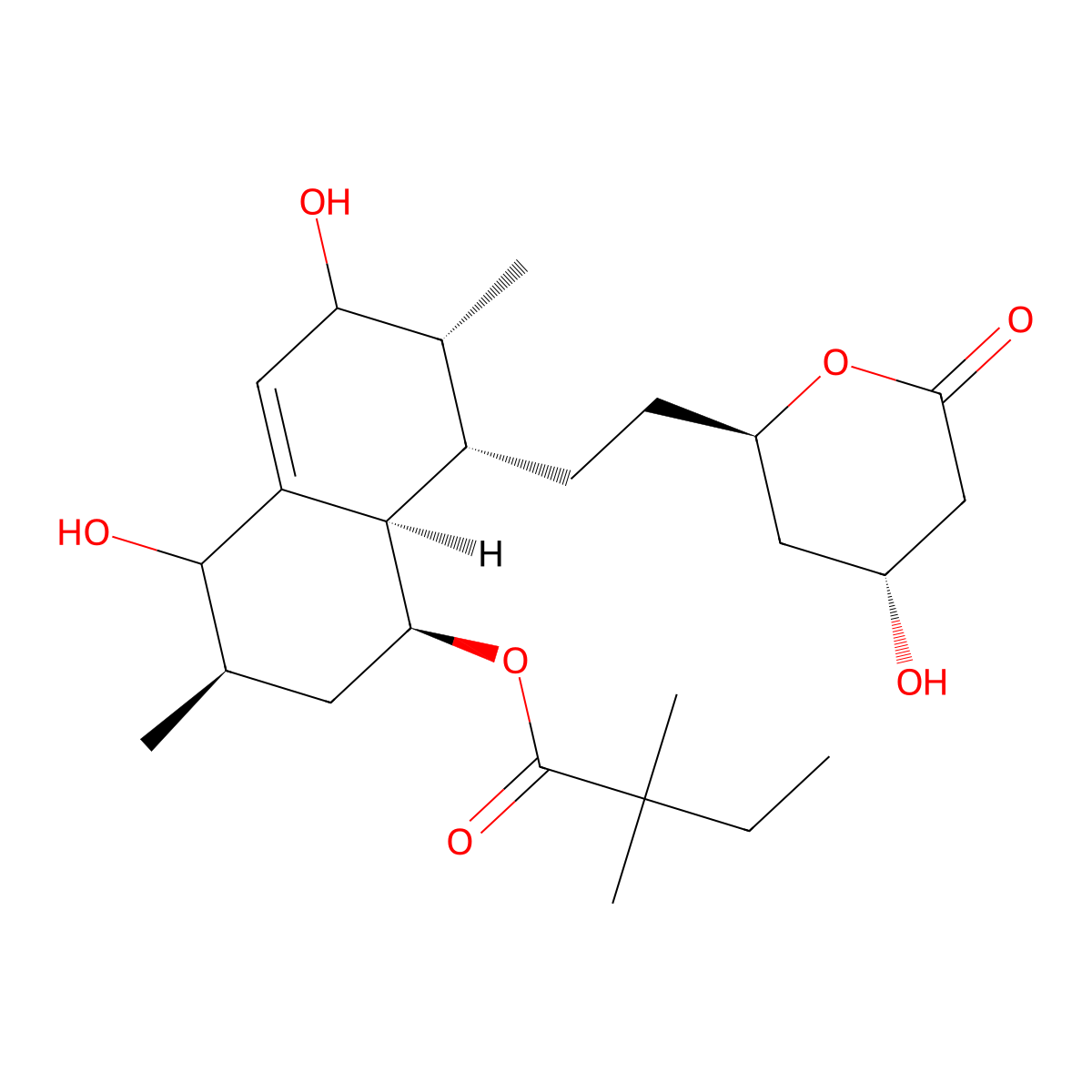 3',5'-Dihydrodiol Simvastatin (Mixture of Diastereomers) molecular structure, CAS 198818-02-9
