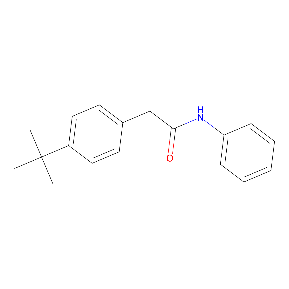 4-(1,1-Dimethylethyl)-N-phenylbenzeneacetamide molecular structure, CAS 198835-90-4