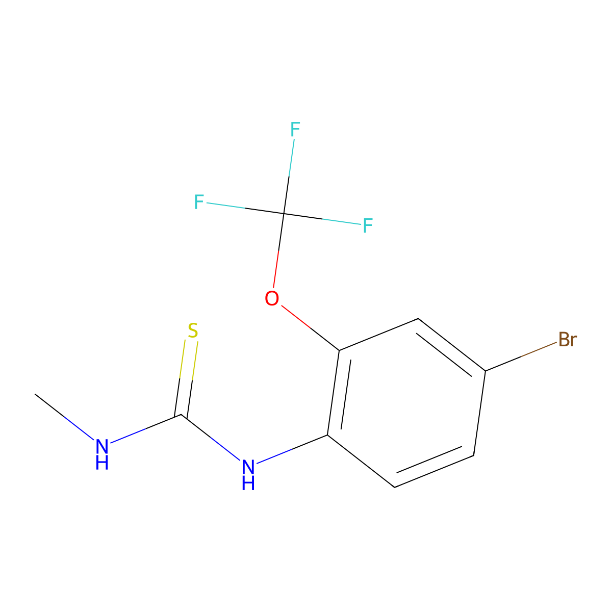 N-[4-Bromo-2-(trifluoromethoxy)phenyl]-N'-methylthiourea molecular structure, CAS 1988424-15-2