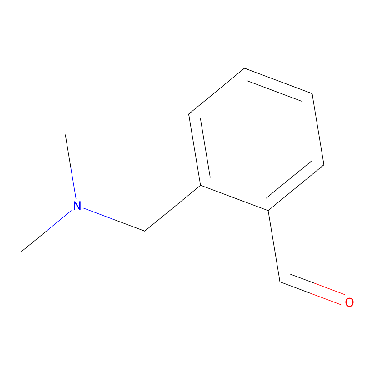 2-[(Dimethylamino)methyl]benzaldehyde molecular structure, CAS 19886-78-3