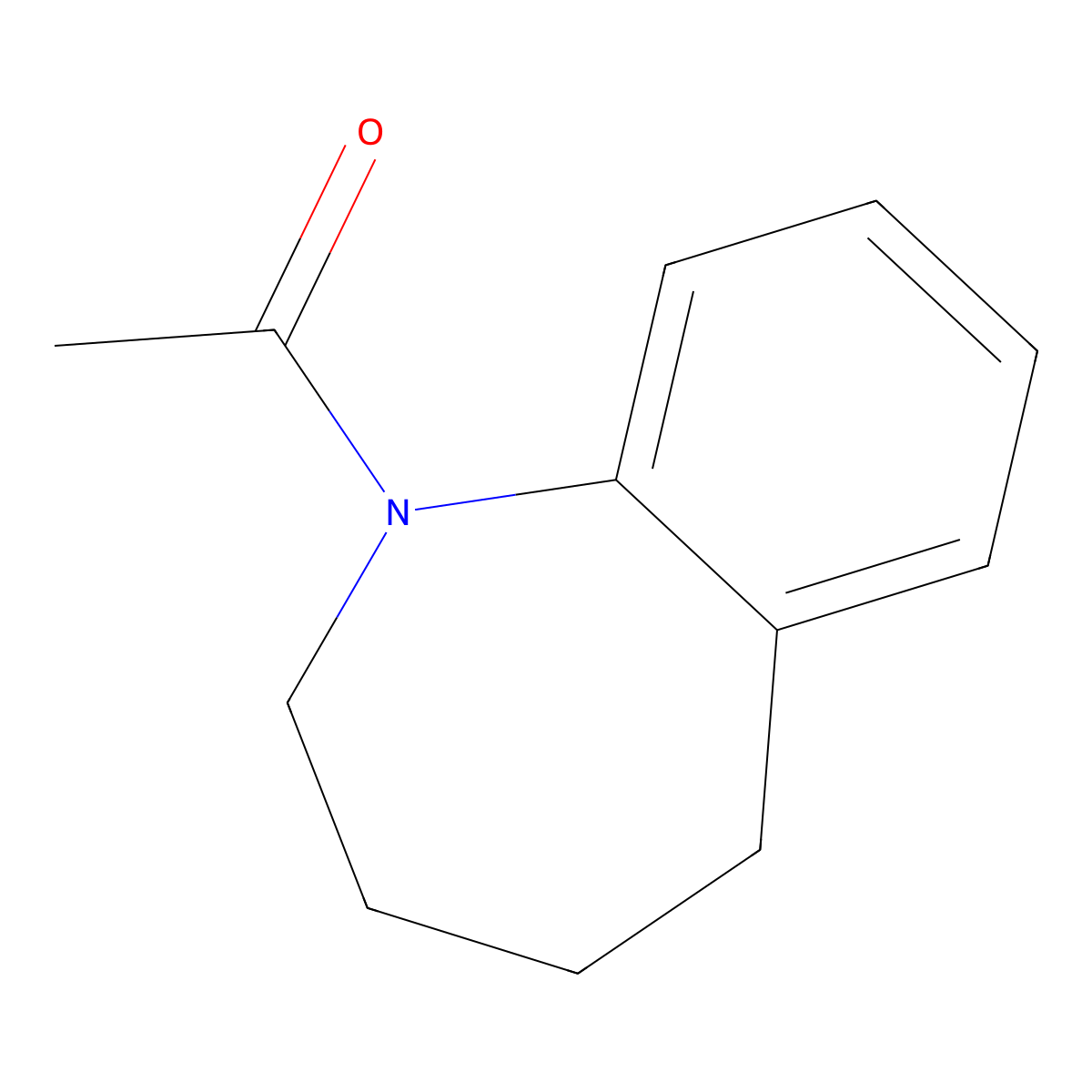 1-acetyl-2,3,4,5-tetrahydro-1H-1-benzazepine molecular structure, CAS 19886-89-6