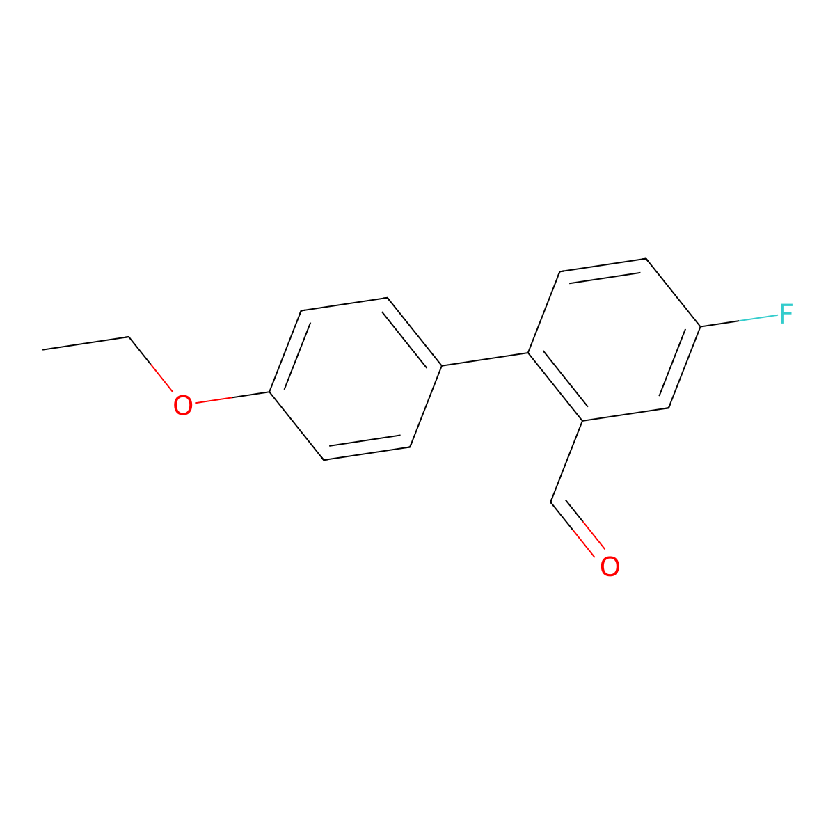 4'-Ethoxy-4-fluoro[1,1'-biphenyl]-2-carboxaldehyde molecular structure, CAS 1988606-15-0