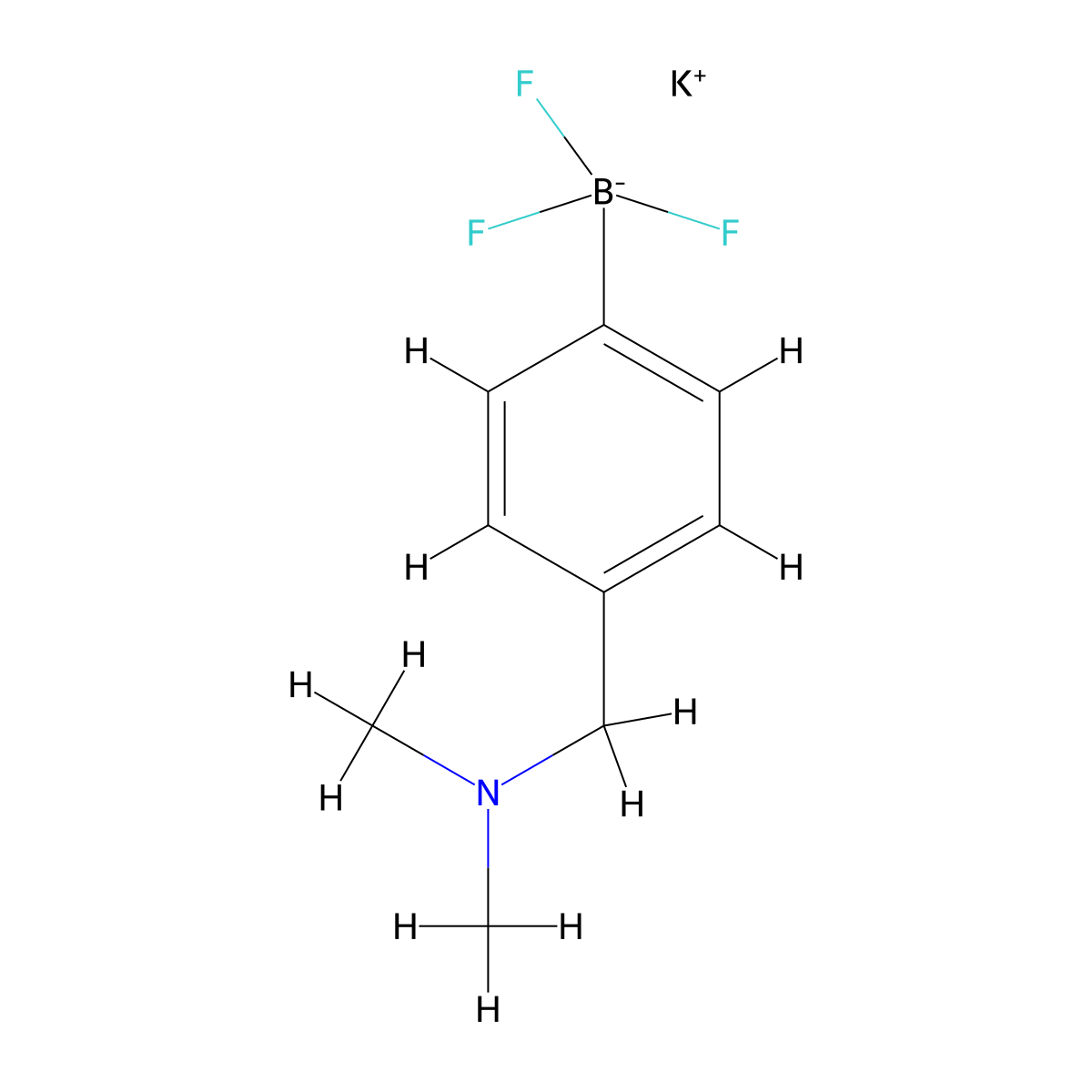 Potassium (4-((dimethylamino)methyl)phenyl)trifluoroborate molecular structure, CAS 1988699-55-3