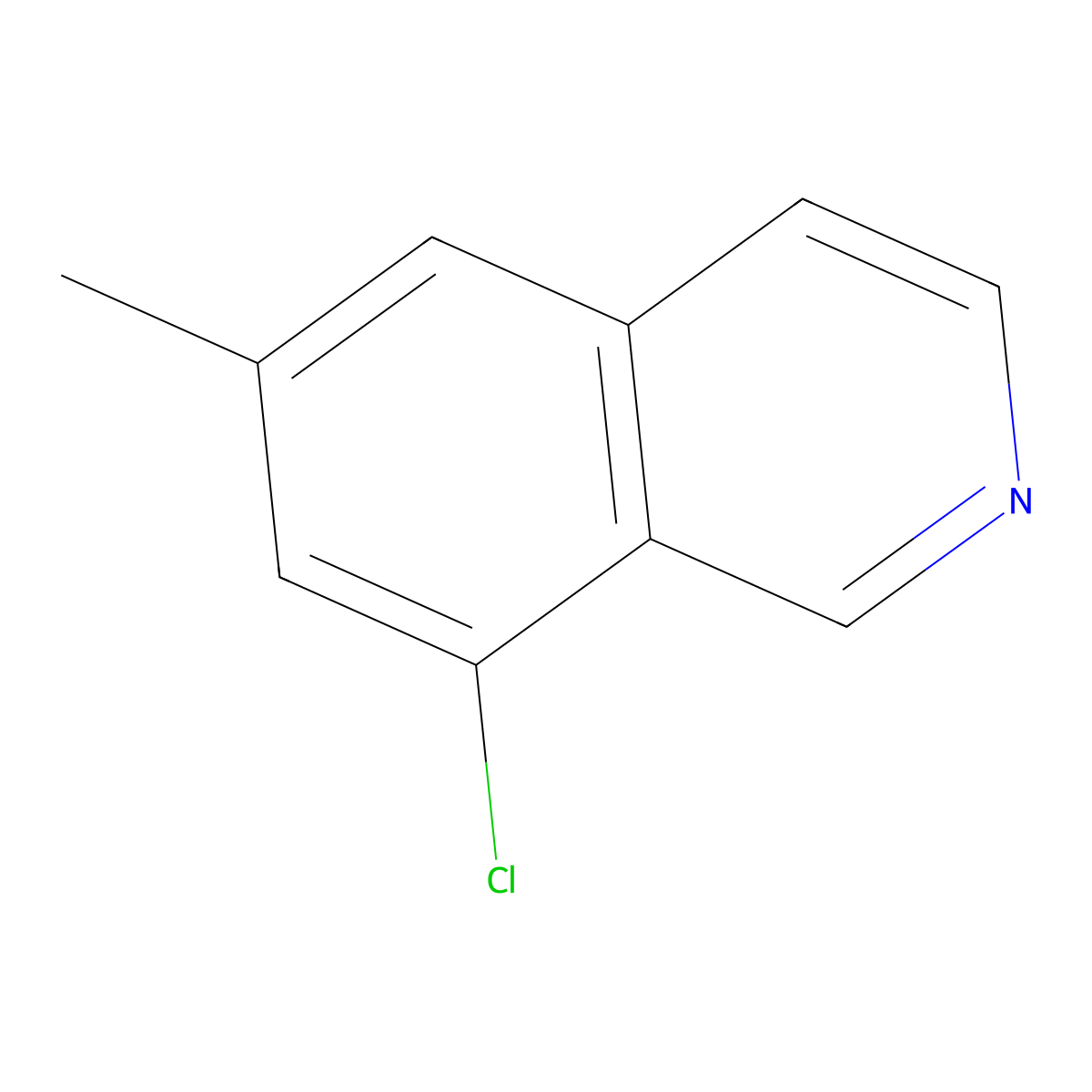 8-Chloro-6-methylisoquinoline molecular structure, CAS 1988725-67-2