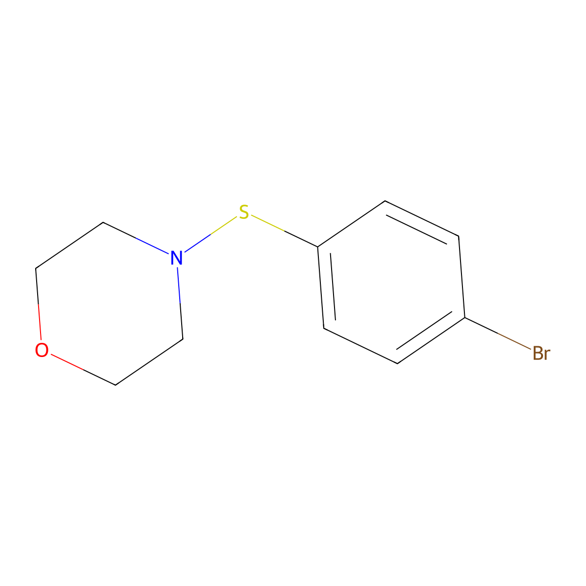4-[(4-Bromophenyl)sulfanyl]morpholine molecular structure, CAS 1988747-49-4