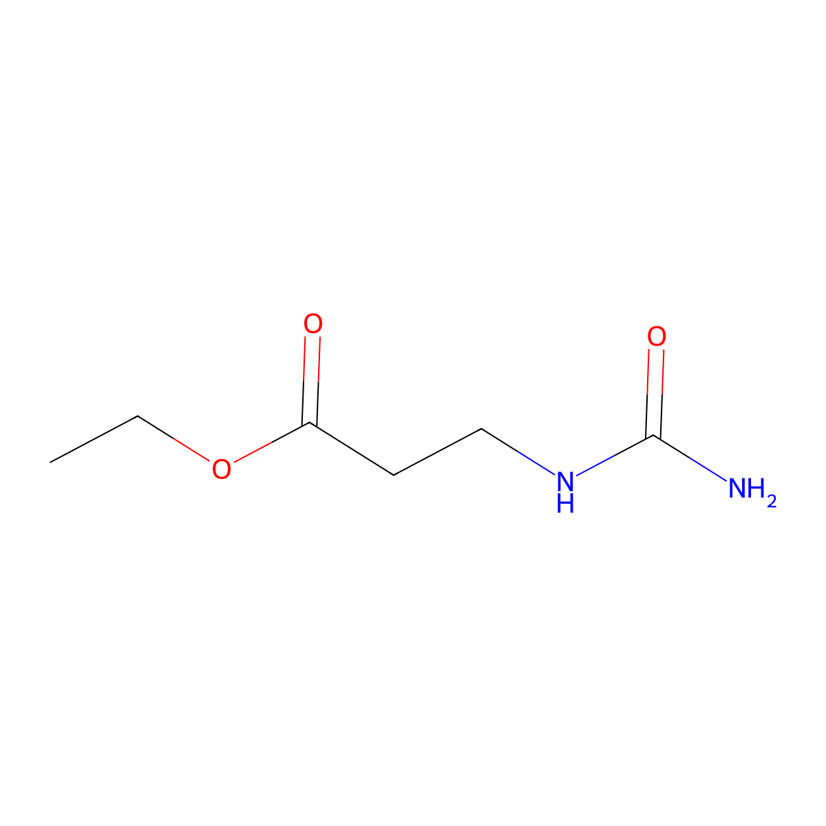 Ethyl 3-(carbamoylamino)propanoate molecular structure, CAS 198879-21-9
