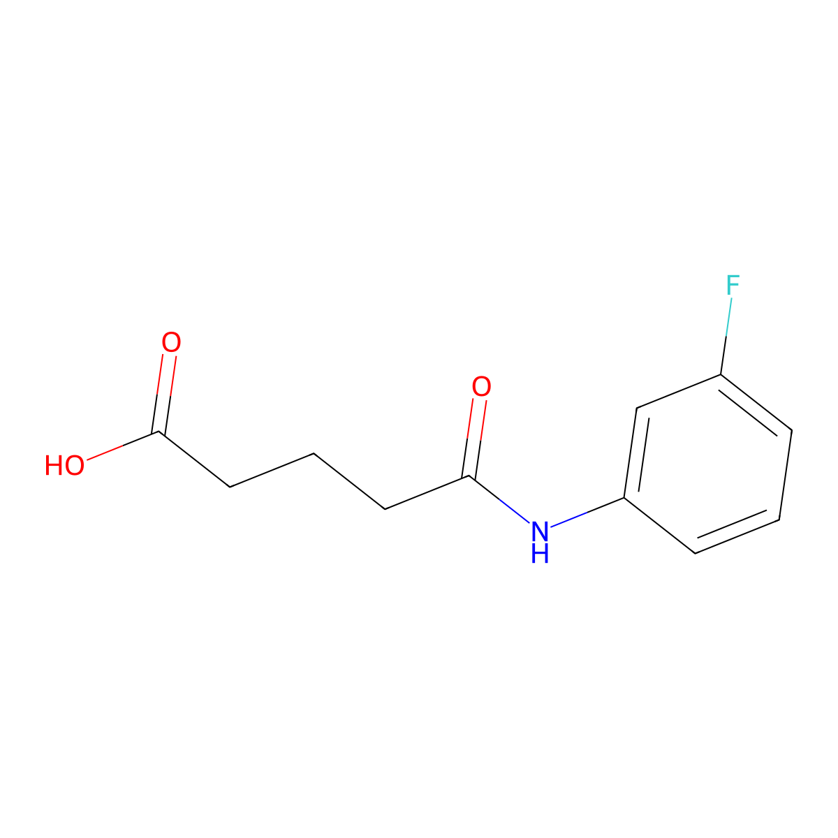 4-[(3-fluorophenyl)carbamoyl]butanoic Acid molecular structure, CAS 198879-76-4