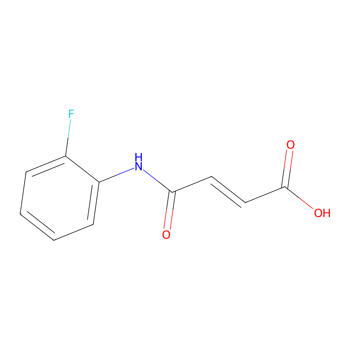 4-[(2-Fluorophenyl)amino]-4-oxo-2-butenoic acid molecular structure, CAS 198879-80-0