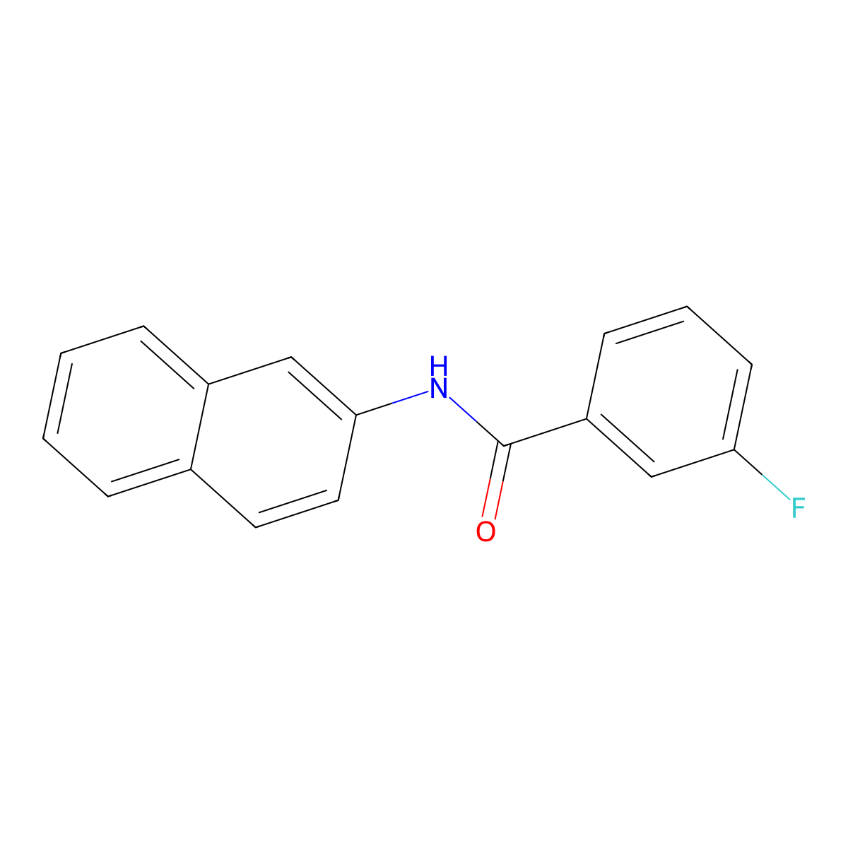 3-fluoro-N-(2-naphthyl)benzamide molecular structure, CAS 198879-91-3