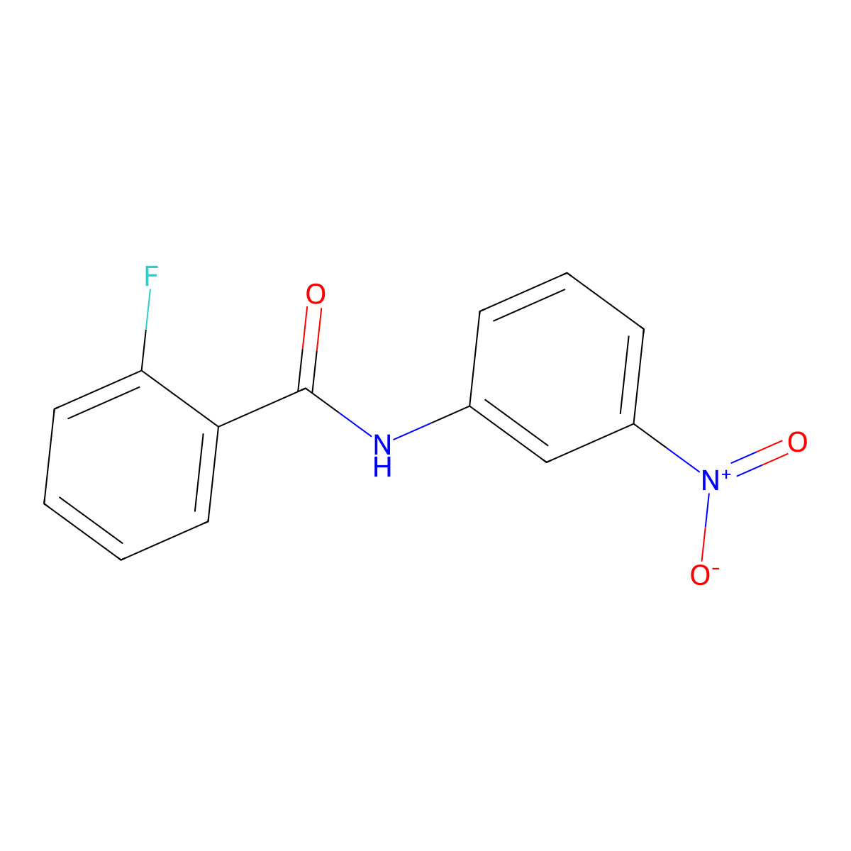 2-Fluoro-N-(3-nitrophenyl)benzamide molecular structure, CAS 198879-94-6