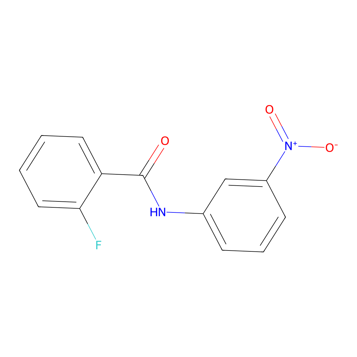 2-Fluoro-N-(3-nitrophenyl)benzamide molecular structure, CAS 198879-94-6