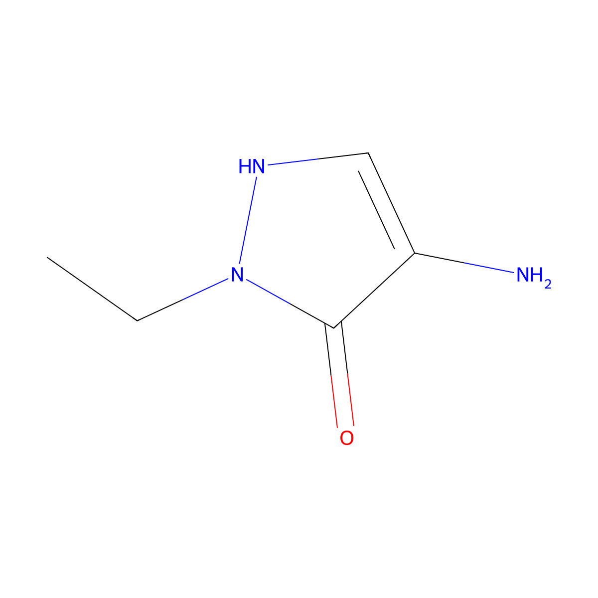 4-Amino-1-ethyl-1H-pyrazol-5-ol molecular structure, CAS 198885-81-3