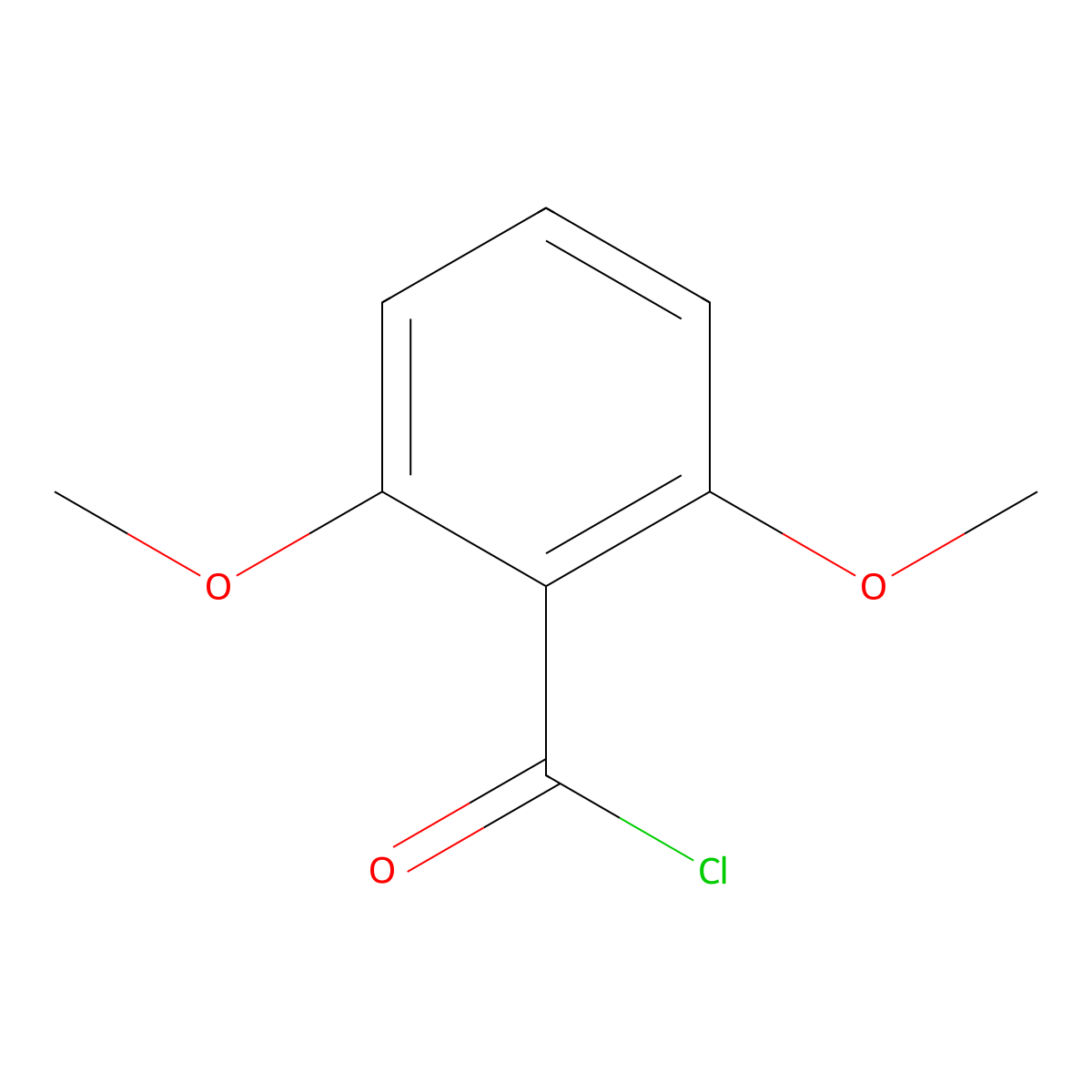 2,6-Dimethoxybenzoyl chloride molecular structure, CAS 1989-53-3