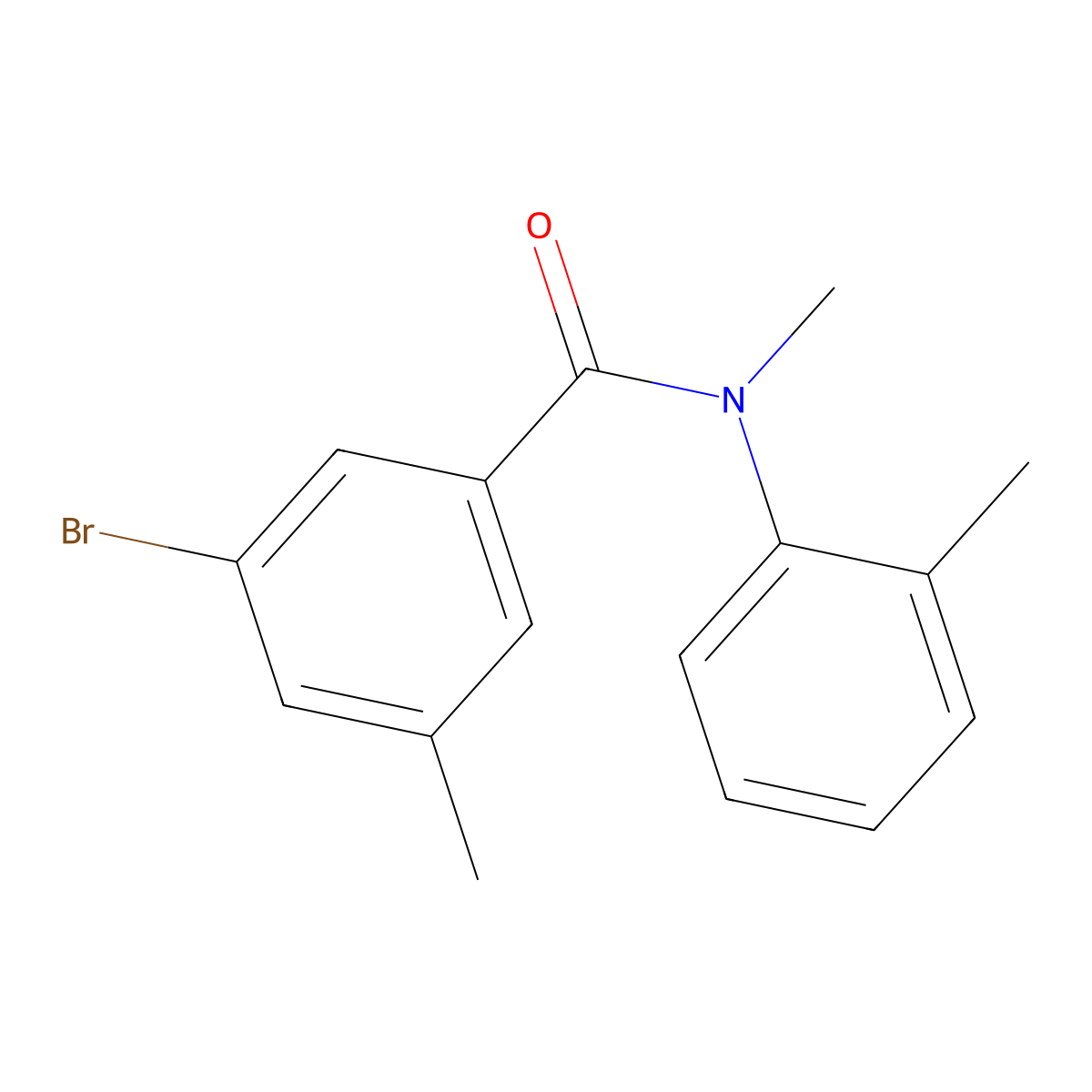 3-Bromo-N,5-dimethyl-N-(2-methylphenyl)benzamide molecular structure, CAS 1989404-33-2