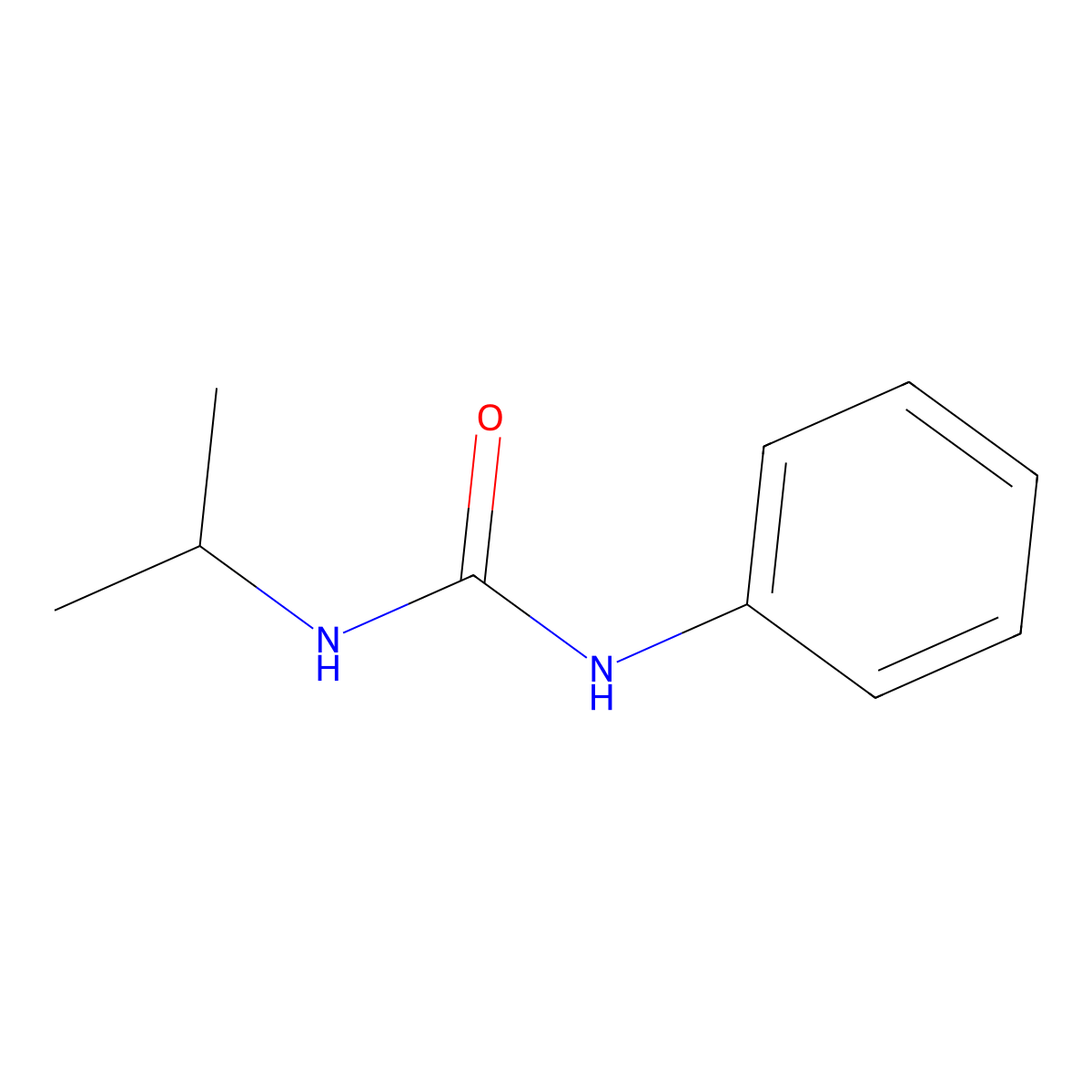 Urea, N-(1-methylethyl)-N'-phenyl- molecular structure, CAS 19895-44-4